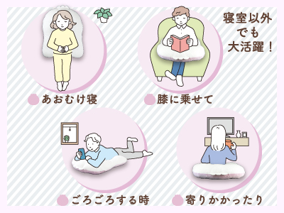 くつろぎ方のイラスト