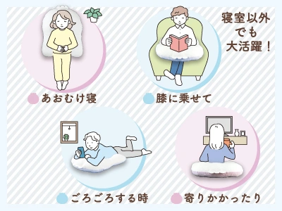 くつろぎ方のイラスト